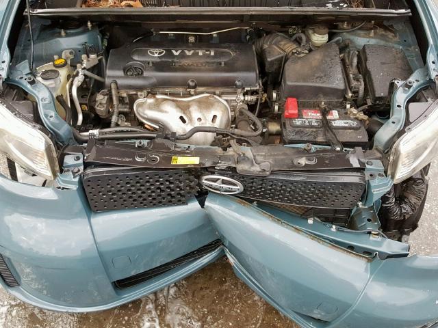 JTLKE50E281017587 - 2008 SCION XB BLUE photo 7