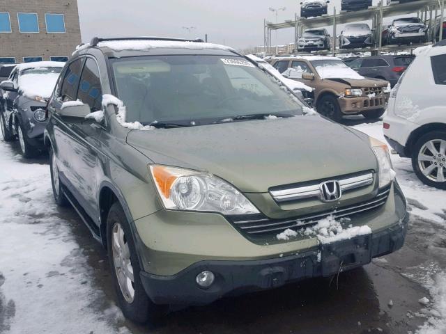 JHLRE48727C006699 - 2007 HONDA CR-V EXL GREEN photo 1