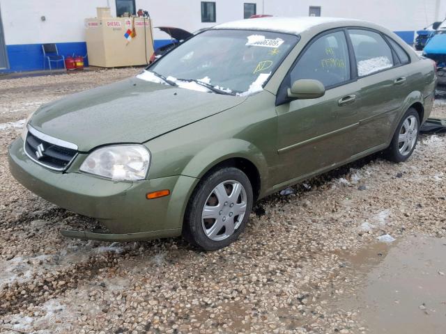 KL5JD56Z06K300958 - 2006 SUZUKI FORENZA GREEN photo 2