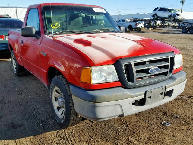 1FTYR10DX4PB04302 - 2004 FORD RANGER RED photo 1