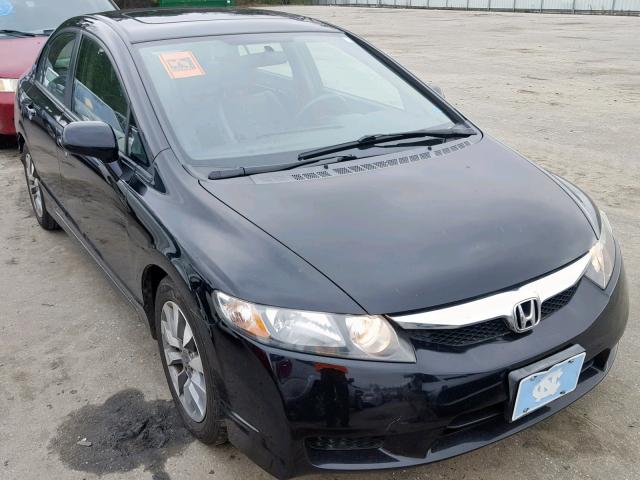 19XFA1F94AE026239 - 2010 HONDA CIVIC EXL BLACK photo 1