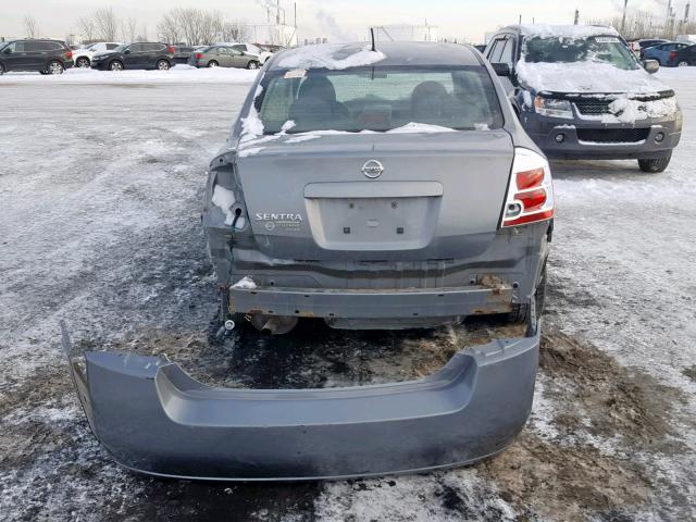 3N1AB61EX8L663430 - 2008 NISSAN SENTRA 2.0 GRAY photo 9