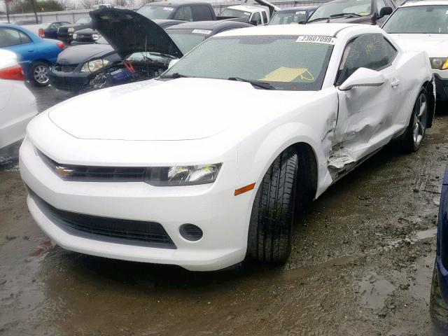 2G1FA1E3XE9240923 - 2014 CHEVROLET CAMARO LS WHITE photo 2