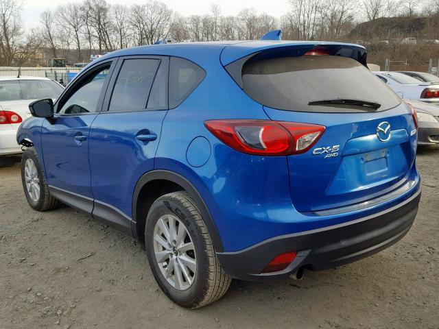 JM3KE4BE8E0366863 - 2014 MAZDA CX-5 SPORT BLUE photo 3