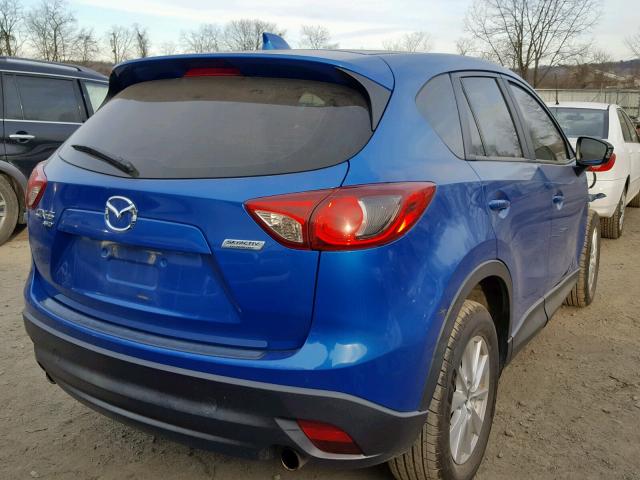 JM3KE4BE8E0366863 - 2014 MAZDA CX-5 SPORT BLUE photo 4