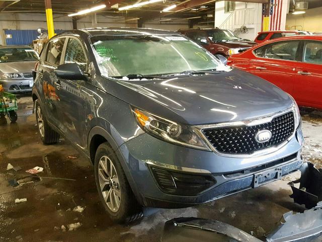 KNDPBCACXE7595893 - 2014 KIA SPORTAGE L BLUE photo 1