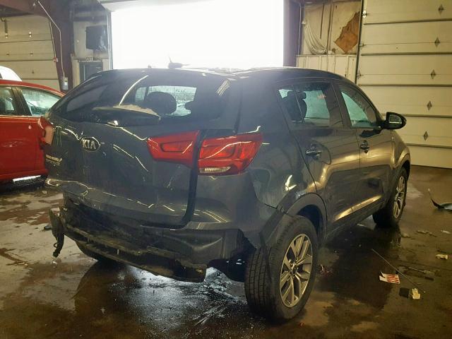 KNDPBCACXE7595893 - 2014 KIA SPORTAGE L BLUE photo 4