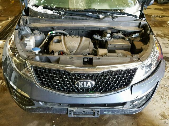 KNDPBCACXE7595893 - 2014 KIA SPORTAGE L BLUE photo 7