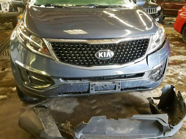 KNDPBCACXE7595893 - 2014 KIA SPORTAGE L BLUE photo 9
