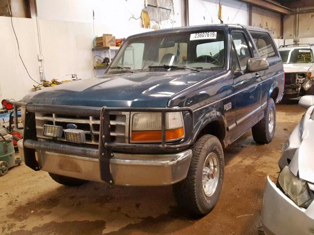 1FMEU15NXRLA54577 - 1994 FORD BRONCO U10 BLUE photo 2