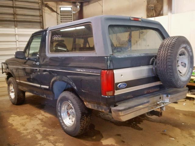 1FMEU15NXRLA54577 - 1994 FORD BRONCO U10 BLUE photo 3