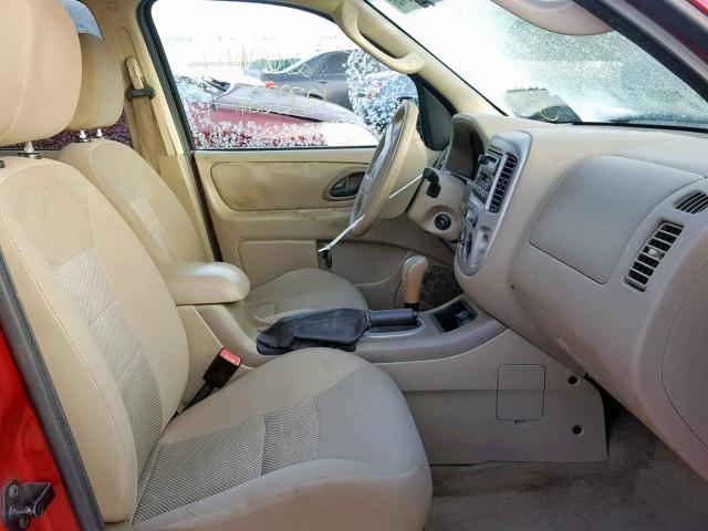 1FMYU03175KE17795 - 2005 FORD ESCAPE XLT 红色 照片 5