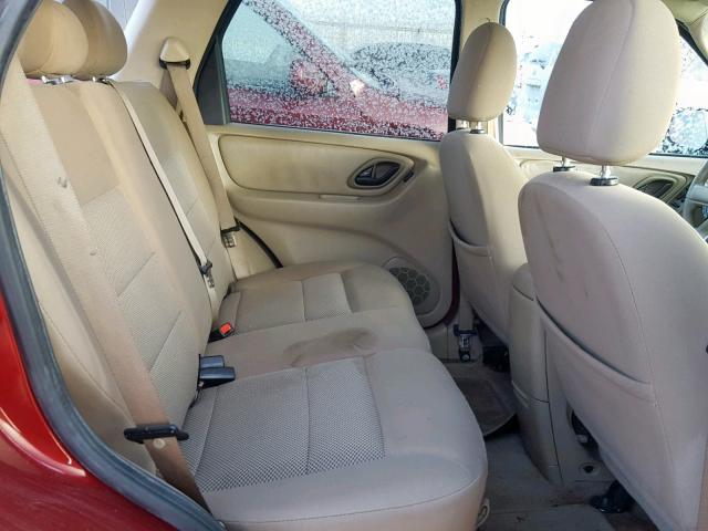 1FMYU03175KE17795 - 2005 FORD ESCAPE XLT 红色 照片 6