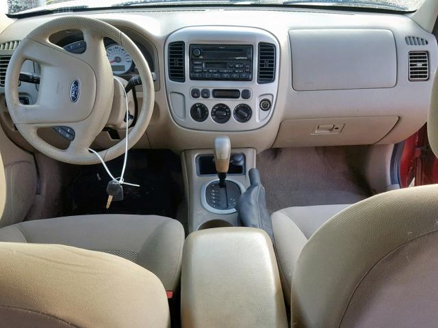 1FMYU03175KE17795 - 2005 FORD ESCAPE XLT 红色 照片 9