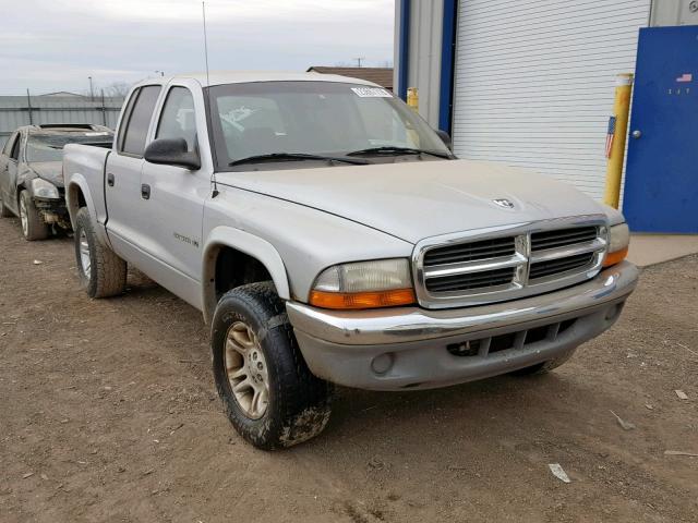 1B7GG2AX21S137982 - 2001 DODGE DAKOTA QUA SILVER photo 1