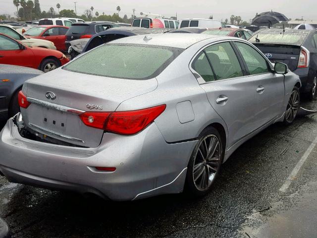 JN1CV7AP2HM640270 - 2017 INFINITI Q50 BASE SILVER photo 4