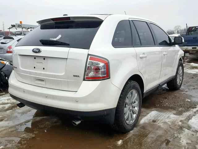 2FMDK3JC0ABB57383 - 2010 FORD EDGE SEL WHITE photo 4