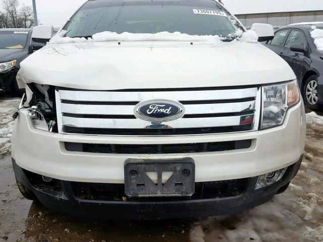 2FMDK3JC0ABB57383 - 2010 FORD EDGE SEL WHITE photo 7