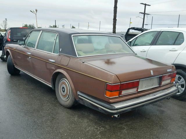 SCAZN42A8HCX16636 - 1987 ROLLS-ROYCE SILVER SPU BROWN photo 3