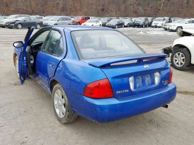 3N1CB51D36L553410 - 2006 NISSAN SENTRA 1.8 BLUE photo 3