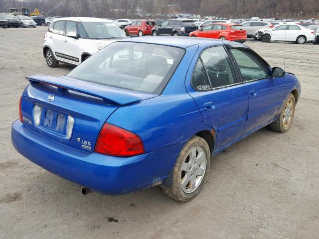 3N1CB51D36L553410 - 2006 NISSAN SENTRA 1.8 BLUE photo 4