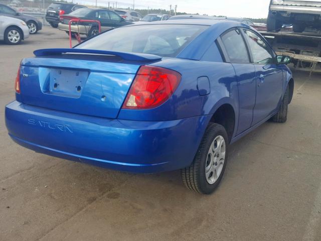 1G8AM12F23Z206155 - 2003 SATURN ION LEVEL BLUE photo 4