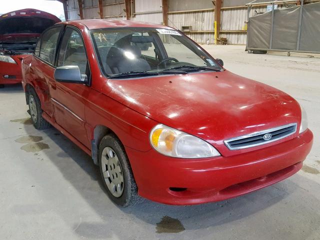 KNADC123X26189422 - 2002 KIA RIO RED photo 1