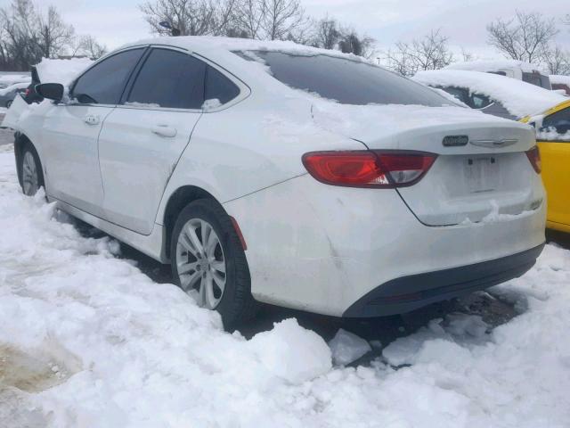 1C3CCCFB9GN183009 - 2016 CHRYSLER 200 LX WHITE photo 3