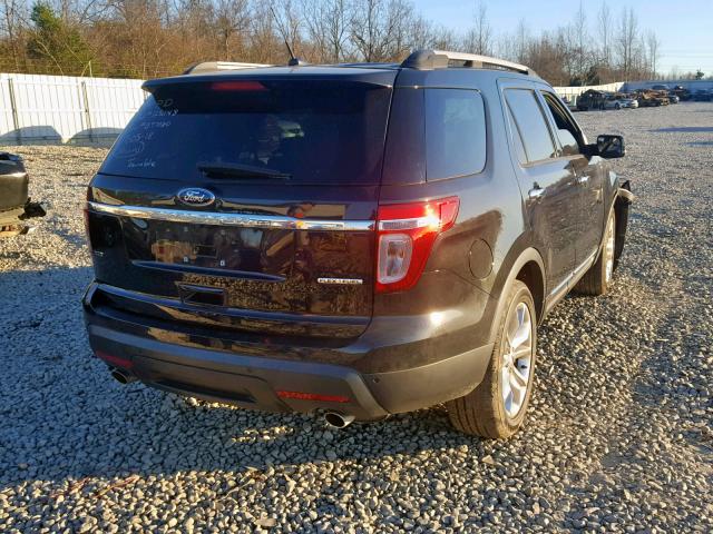 1FM5K7D86DGB97080 - 2013 FORD EXPLORER X BLACK photo 4