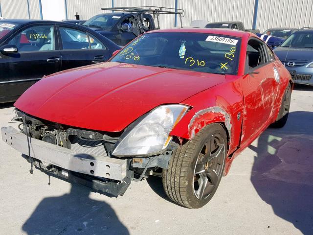 JN1AZ34E93T006029 - 2003 NISSAN 350Z COUPE RED photo 2