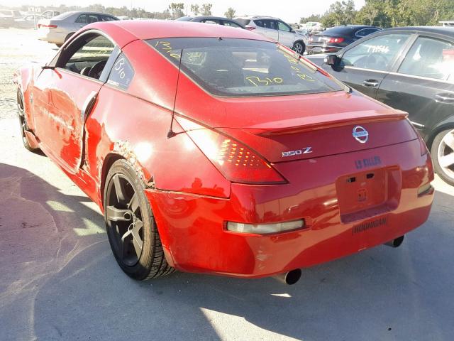 JN1AZ34E93T006029 - 2003 NISSAN 350Z COUPE RED photo 3