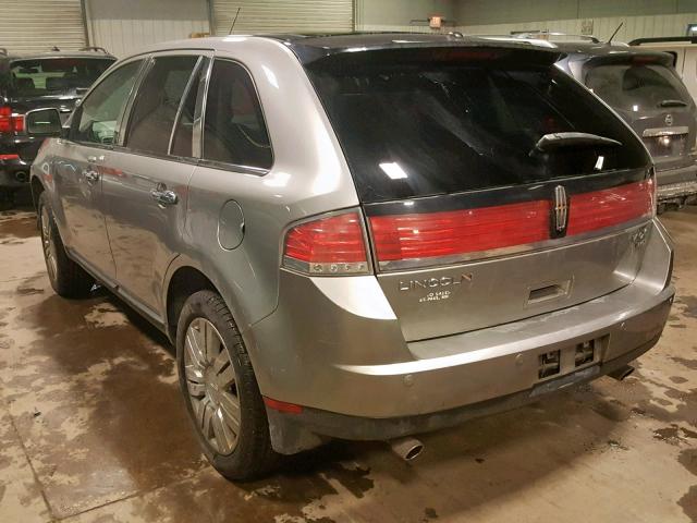 2LMDU88C58BJ22026 - 2008 LINCOLN MKX GRAY photo 3