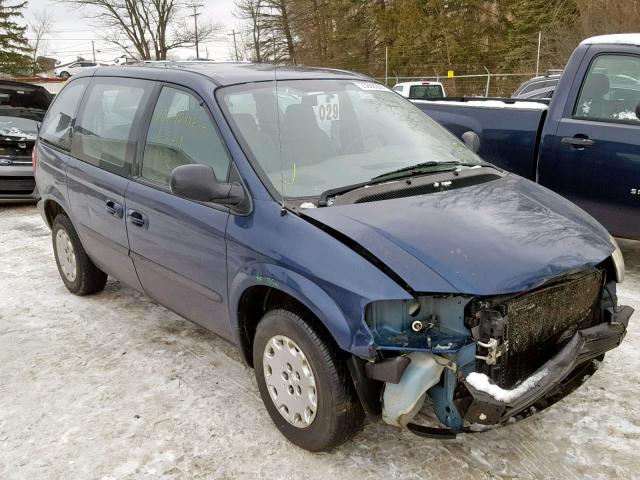 1C4GJ25B53B113968 - 2003 CHRYSLER VOYAGER BLUE photo 1