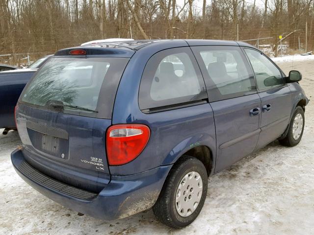 1C4GJ25B53B113968 - 2003 CHRYSLER VOYAGER BLUE photo 4