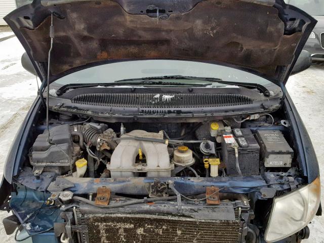 1C4GJ25B53B113968 - 2003 CHRYSLER VOYAGER BLUE photo 7