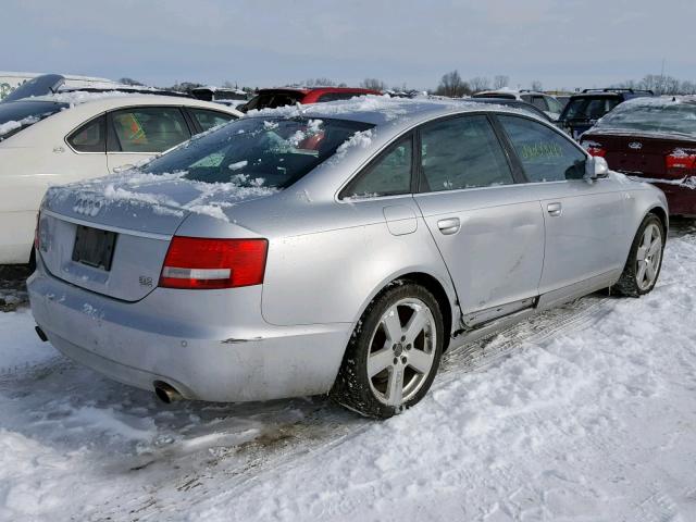 WAUEH74F36N159531 - 2006 AUDI A6 S-LINE SILVER photo 4