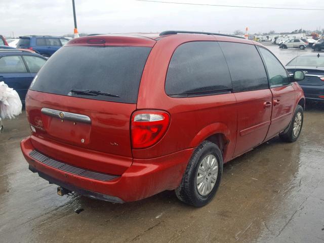 1A4GP44R86B751803 - 2006 CHRYSLER TOWN & COU RED photo 4