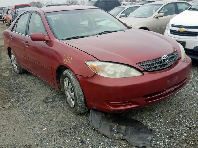 4T1BE32K12U083066 - 2002 TOYOTA CAMRY LE RED photo 1