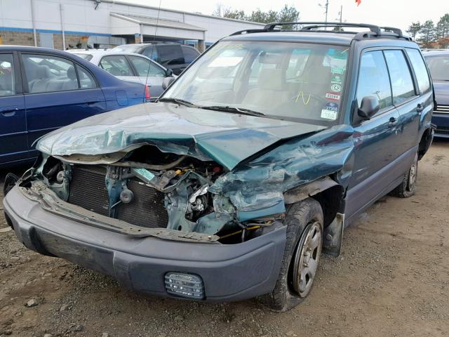 JF1SF6357YH723848 - 2000 SUBARU FORESTER L GREEN photo 2