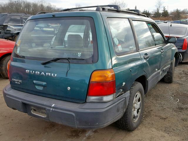 JF1SF6357YH723848 - 2000 SUBARU FORESTER L GREEN photo 4