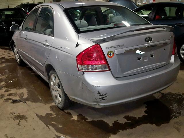 KNAFE121475465236 - 2007 KIA SPECTRA EX SILVER photo 3