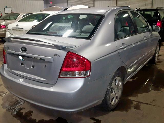 KNAFE121475465236 - 2007 KIA SPECTRA EX SILVER photo 4