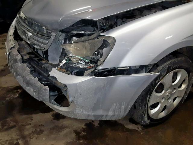 KNAFE121475465236 - 2007 KIA SPECTRA EX SILVER photo 9