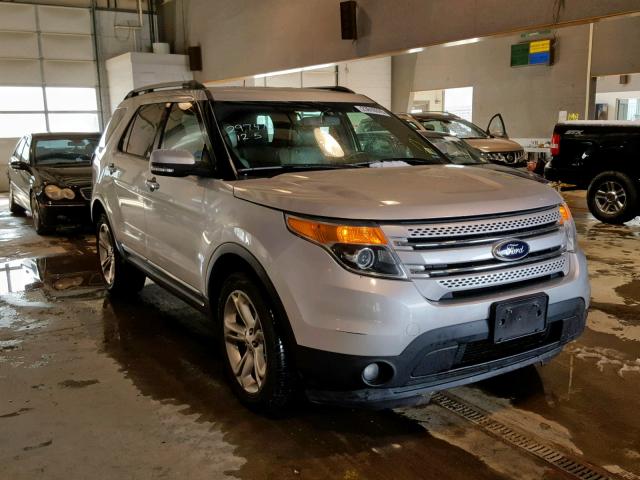 1FM5K8F87DGC83582 - 2013 FORD EXPLORER L SILVER photo 1