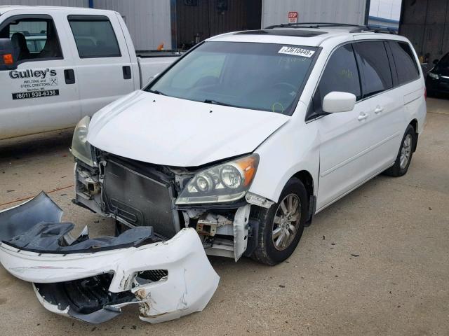 5FNRL38728B406876 - 2008 HONDA ODYSSEY EX WHITE photo 2