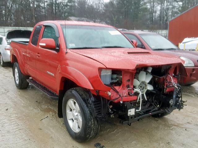 5TFUU4EN8EX108205 - 2014 TOYOTA TACOMA RED photo 1