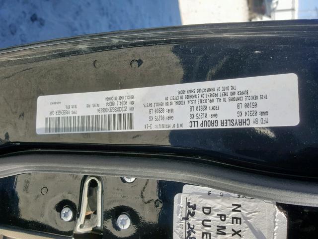 2C3CDXBG2EH266034 - 2014 DODGE CHARGER SE 黑色 照片 10