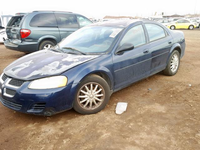 1B3EL46X76N277329 - 2006 DODGE STRATUS SX BLUE photo 2