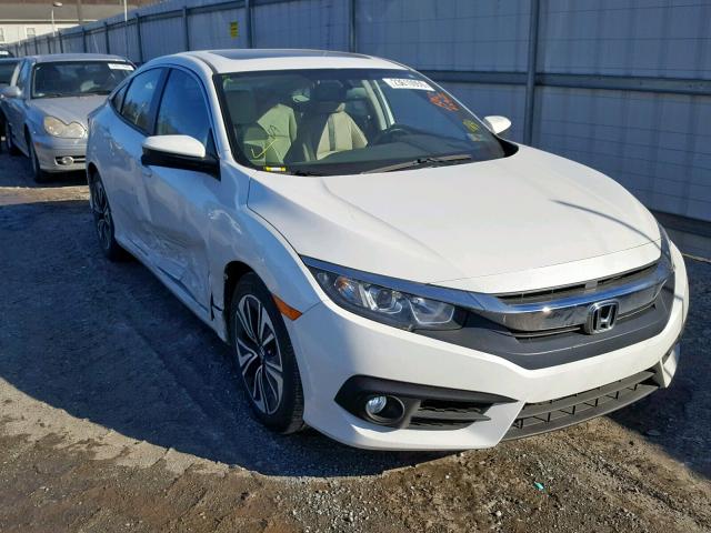 19XFC1F72GE215358 - 2016 HONDA CIVIC EXL WHITE photo 1