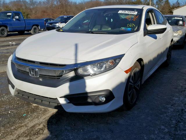 19XFC1F72GE215358 - 2016 HONDA CIVIC EXL WHITE photo 2